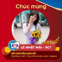 CH&Uacute;C MỪNG EM L&Ecirc; NHẬT MAI &ndash; HỌC SINH LỚP 9C7, TRƯỜNG THCS ĐO&Agrave;N THỊ ĐIỂM