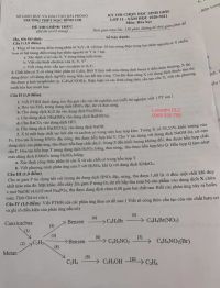 Đề thi chọn HSG và đáp án môn Hóa Học lớp 11 Trường THTP Mạc Đĩnh Chi, thành phố Hồ Chí Minh năm 2021