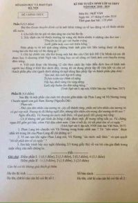 Đề thi tuyển sinh v&agrave;o lớp 10 THPT m&ocirc;n Ngữ Văn tại H&agrave; Nội năm 2018