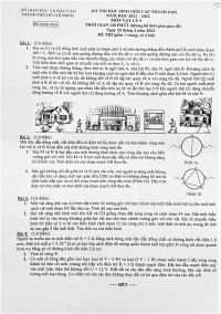 Đề thi chọn HSG m&ocirc;n Vật L&iacute; lớp 9 th&agrave;nh phố Hồ Ch&iacute; Minh năm 2022