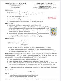 Đề khảo s&aacute;t chất lượng m&ocirc;n To&aacute;n lớp 9 Trường THCS Nguyễn Du, quận Ho&agrave;n Kiếm, H&agrave; Nội năm 2021