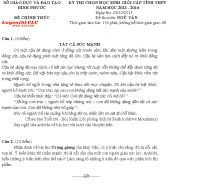 Đề thi chọn HSG cấp tỉnh THPT môn Ngữ Văn tỉnh Bình Phước năm 2013