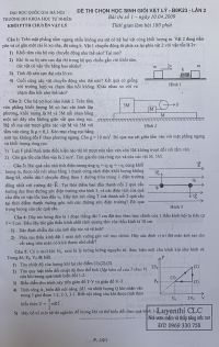 Đề thi chọn HSG m&ocirc;n Vật L&iacute; - lần 2 Trường Đại học KHTN năm 2009