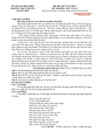 Đề thi thử lần thứ nhất m&ocirc;n Ngữ Văn lớp 12 Trường THPT CHUY&Ecirc;N L&ecirc; Q&uacute;y Đ&ocirc;n, tỉnh Điện Bi&ecirc;n năm 2021