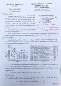 Đề thi tuyển sinh vào lớp 10 THPT môn Vật Lí (Chuyên) tại Hà Nội năm 2023