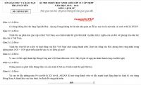 Đề thi chọn HSG lớp 12 cấp THPT m&ocirc;n Lịch Sử tỉnh Th&aacute;i Nguy&ecirc;n năm 2015