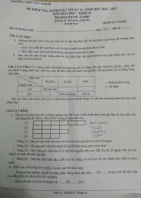 Đề kiểm tra đánh giá cuối học kì I môn Hóa Học khối 10 Trường THPT Tây Thạnh, Thành phố Hồ Chí Minh năm 2021