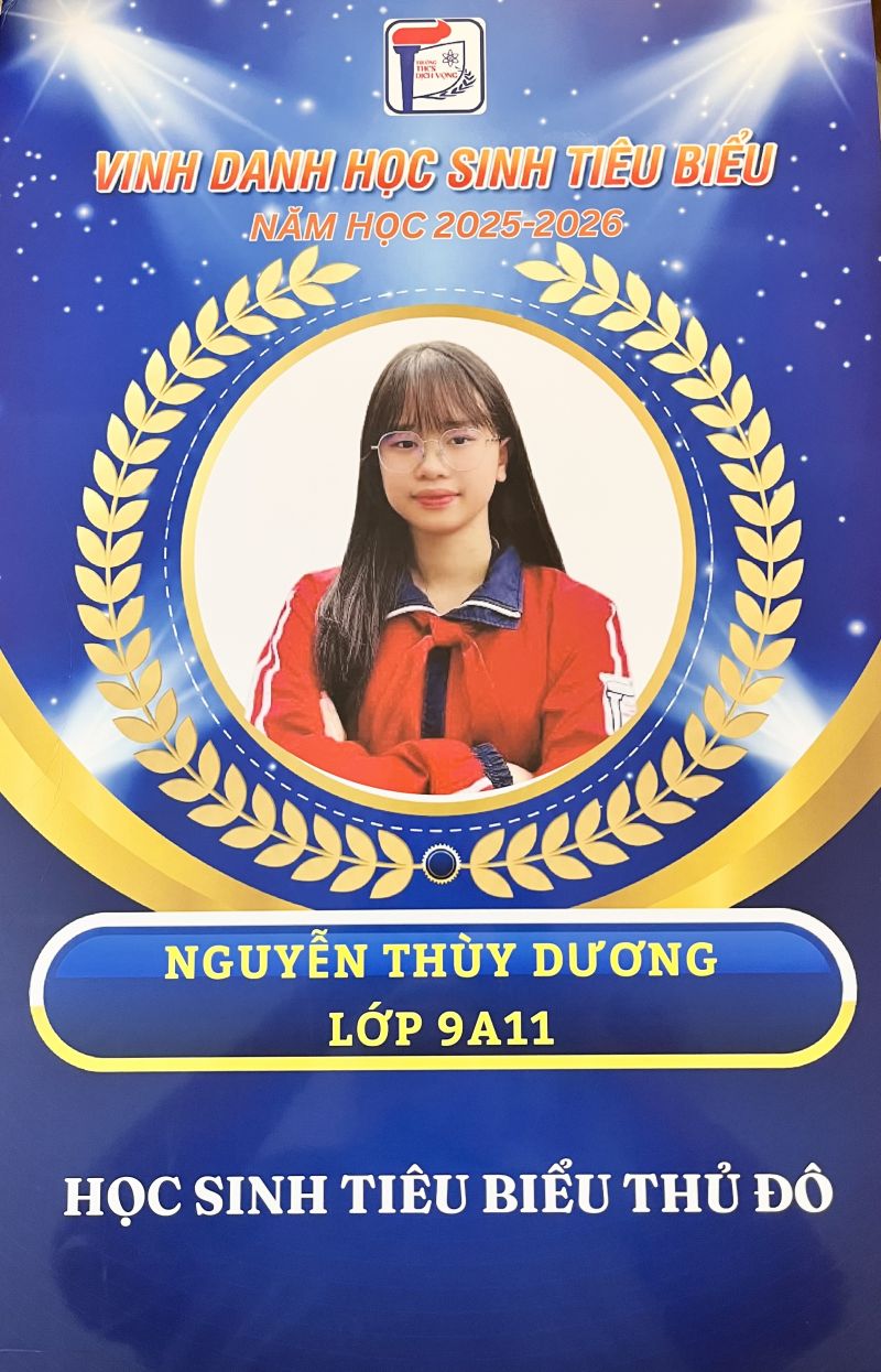 VINH DANH HỌC SINH TI&Ecirc;U BIỂU THỦ Đ&Ocirc;