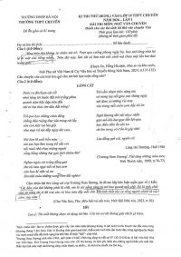 Đề thi thử Ngữ văn chuy&ecirc;n, Trường THPT chuy&ecirc;n Sư phạm lần 1 năm 2026