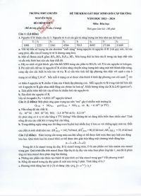 Đề thi khảo s&aacute;t HSG v&agrave; đ&aacute;p &aacute;n m&ocirc;n H&oacute;a Học Trường THPT Chuy&ecirc;n Nguyễn Tr&atilde;i năm 2023