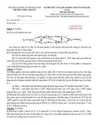 Đề thi thử vào lớp 10 môn Hóa Học lần 2 Trường THPT CHUYÊN Đại học Sư phạm Hà Nội năm 2021
