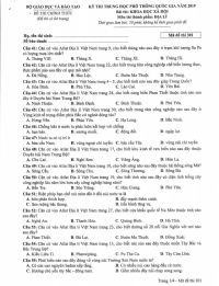 Đề thi THPT Quốc Gia v&agrave; đ&aacute;p &aacute;n m&ocirc;n Địa L&yacute; năm 2019 (M&atilde; đề 301)