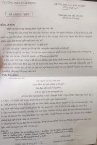 Đề thi thử vào lớp 10 môn Ngữ Văn 9 Trường THCS Thái Thịnh